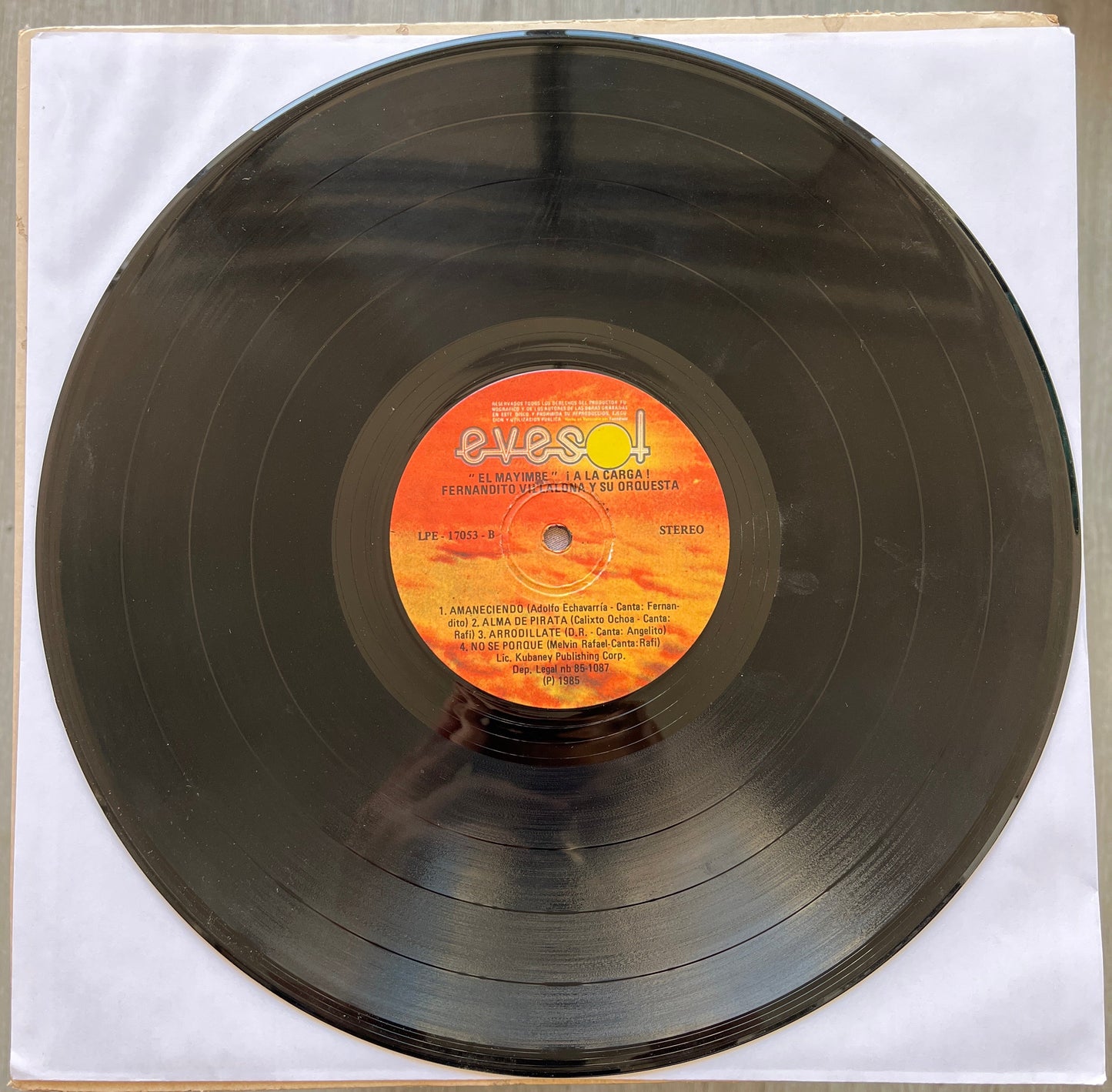 Fernandito Villalona Y Su Orquesta – "El Mayimbe" ¡A La Carga! Vinilo de epoca