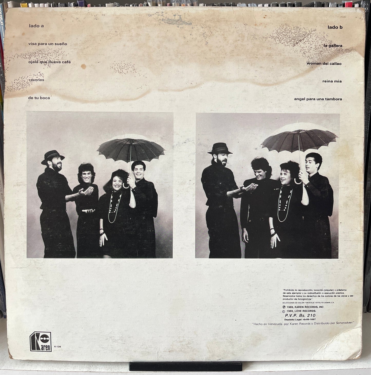 Juan Luis Guerra 440 – Ojalá Que Llueva Café Vinilo de epoca