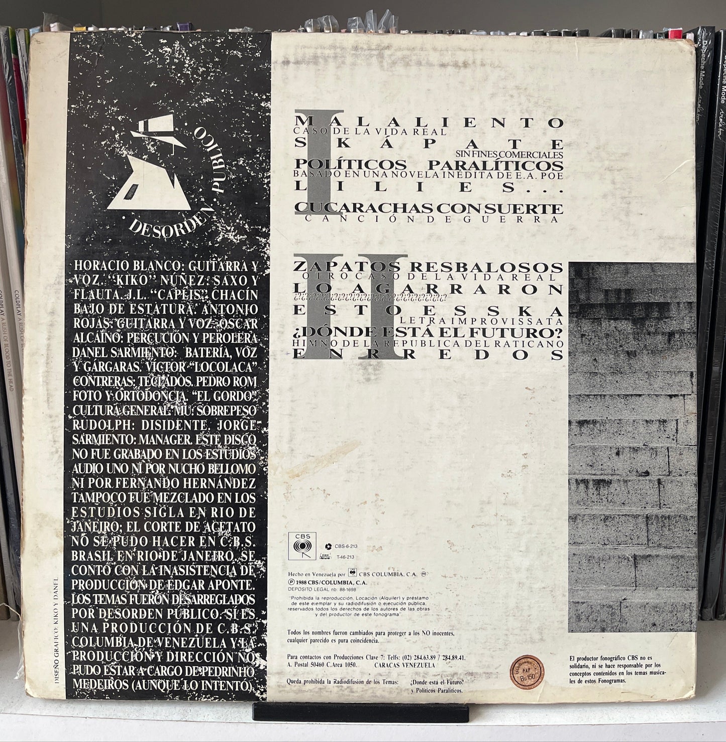 Desorden Público – Desorden Público Vinilo de epoca