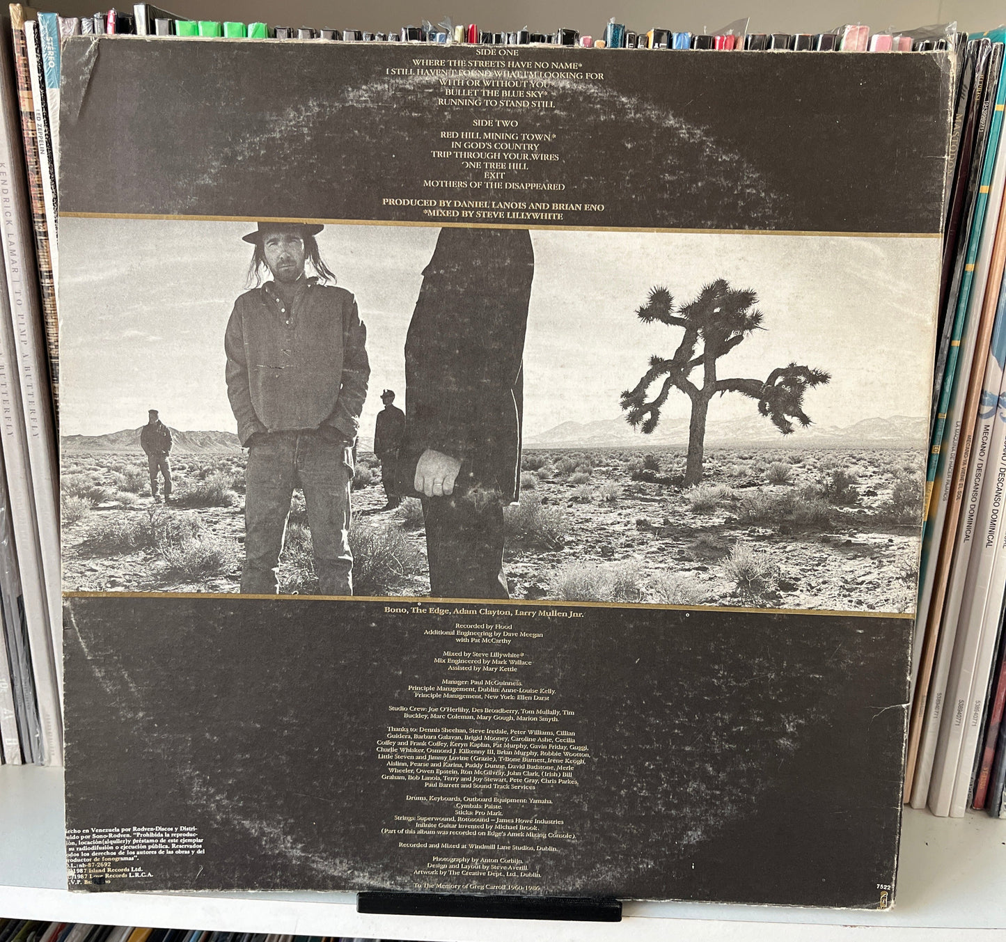 U2 – The Joshua Tree Vinilo de epoca