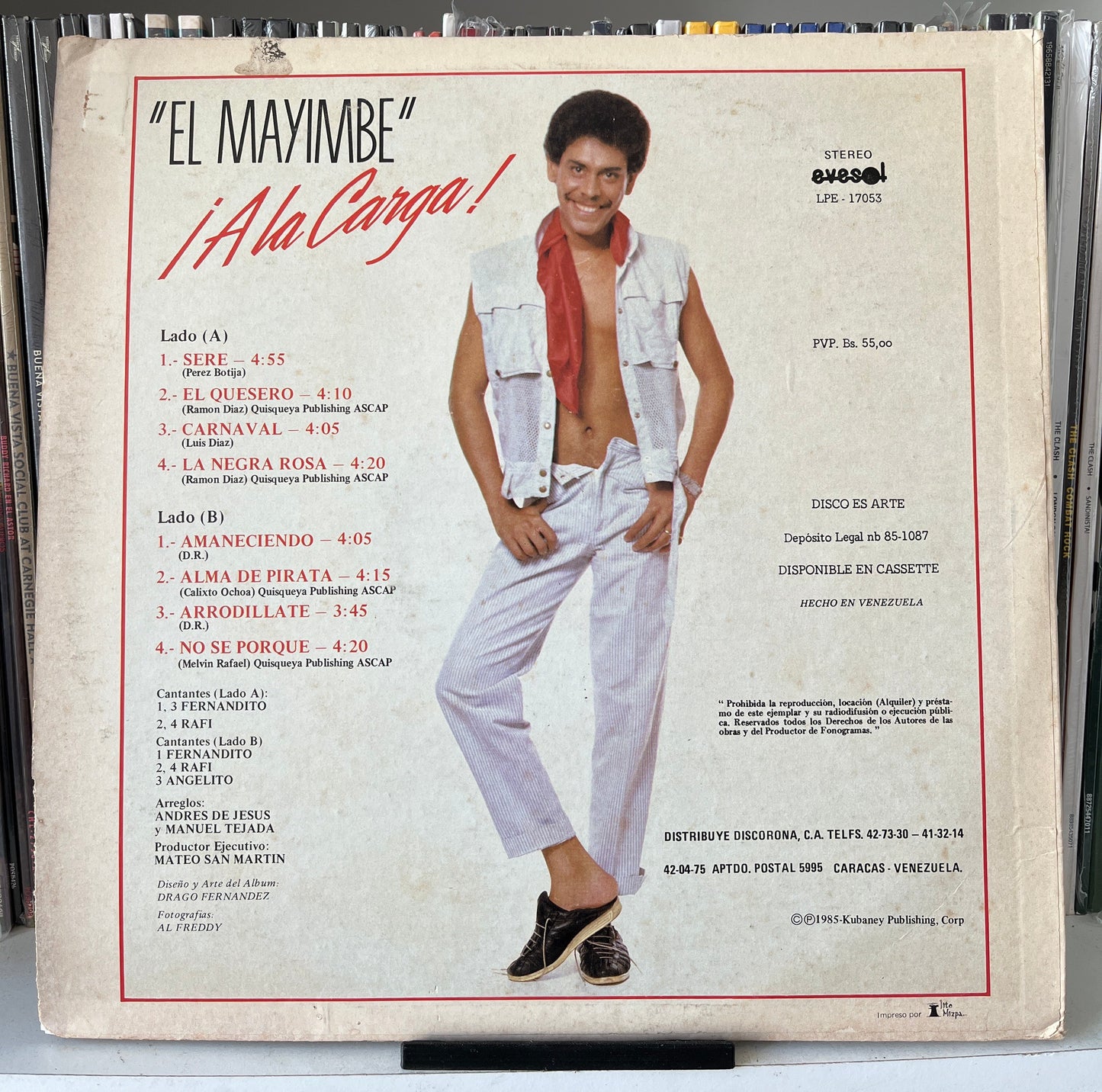 Fernandito Villalona Y Su Orquesta – "El Mayimbe" ¡A La Carga! Vinilo de epoca