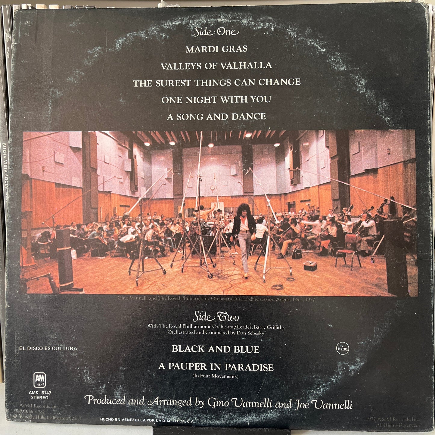 Gino Vannelli – A Pauper In Paradise Vinilo