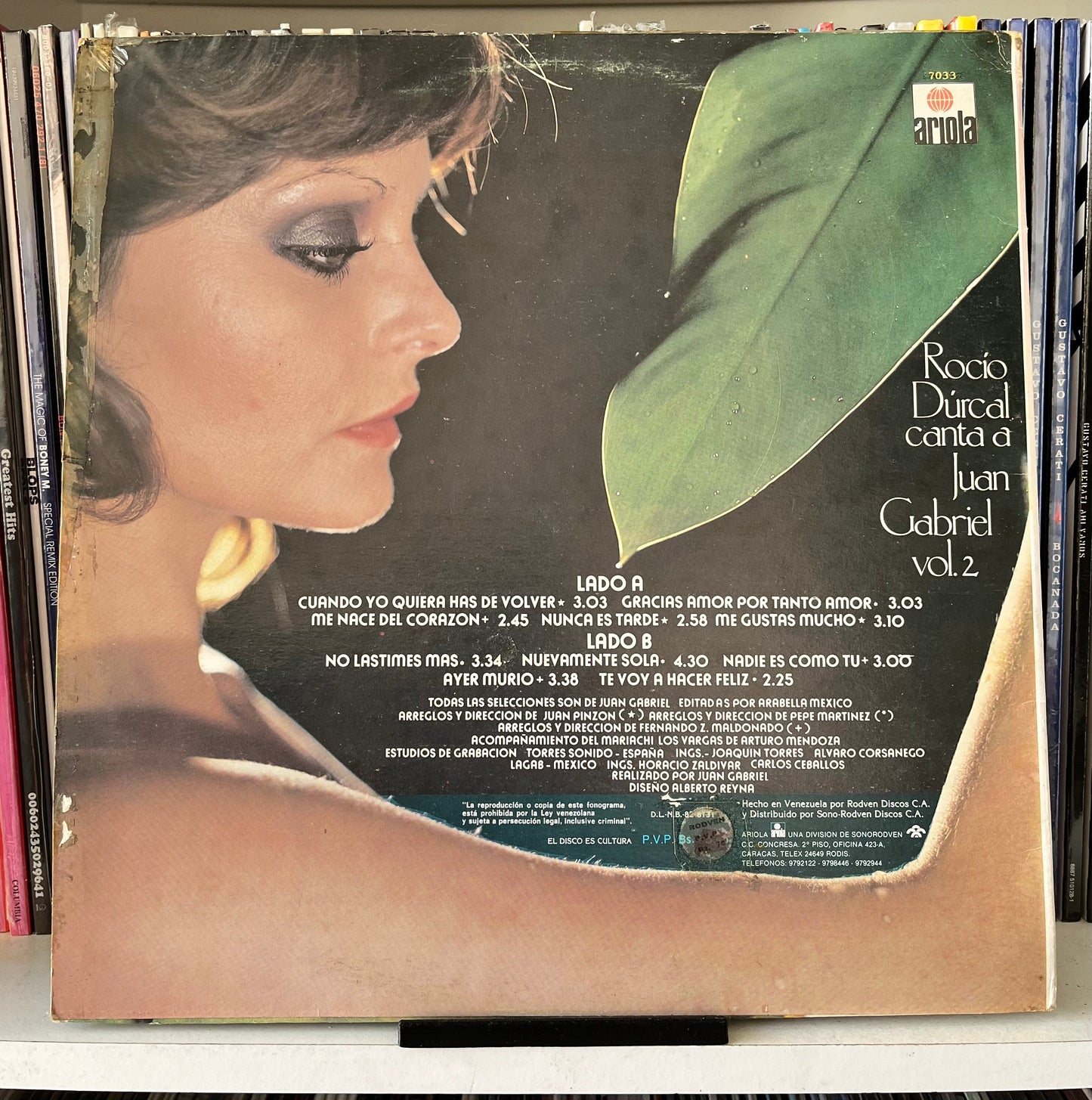 Rocío Dúrcal – Rocío Durcal Canta A Juan Gabriel Volumen 2 Vinilo de epoca