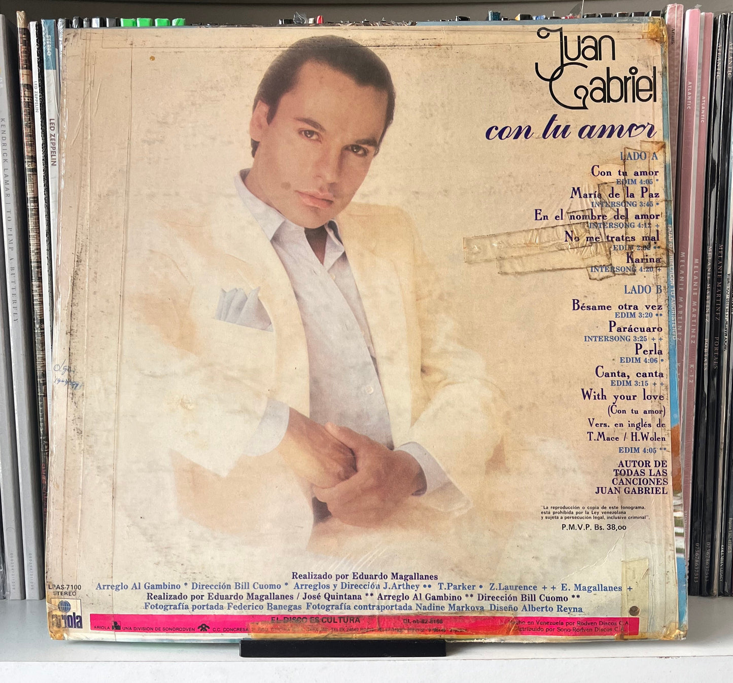 Juan Gabriel – Con Tu Amor Vinilo de epoca