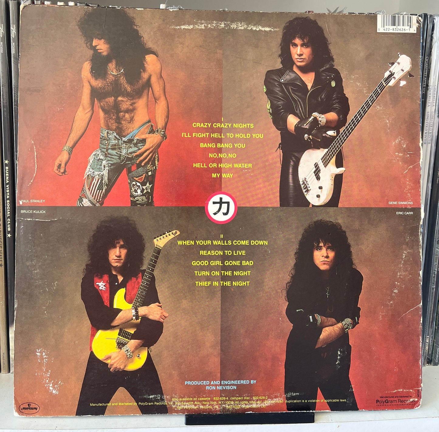 Kiss – Crazy Nights Vinilo de epoca