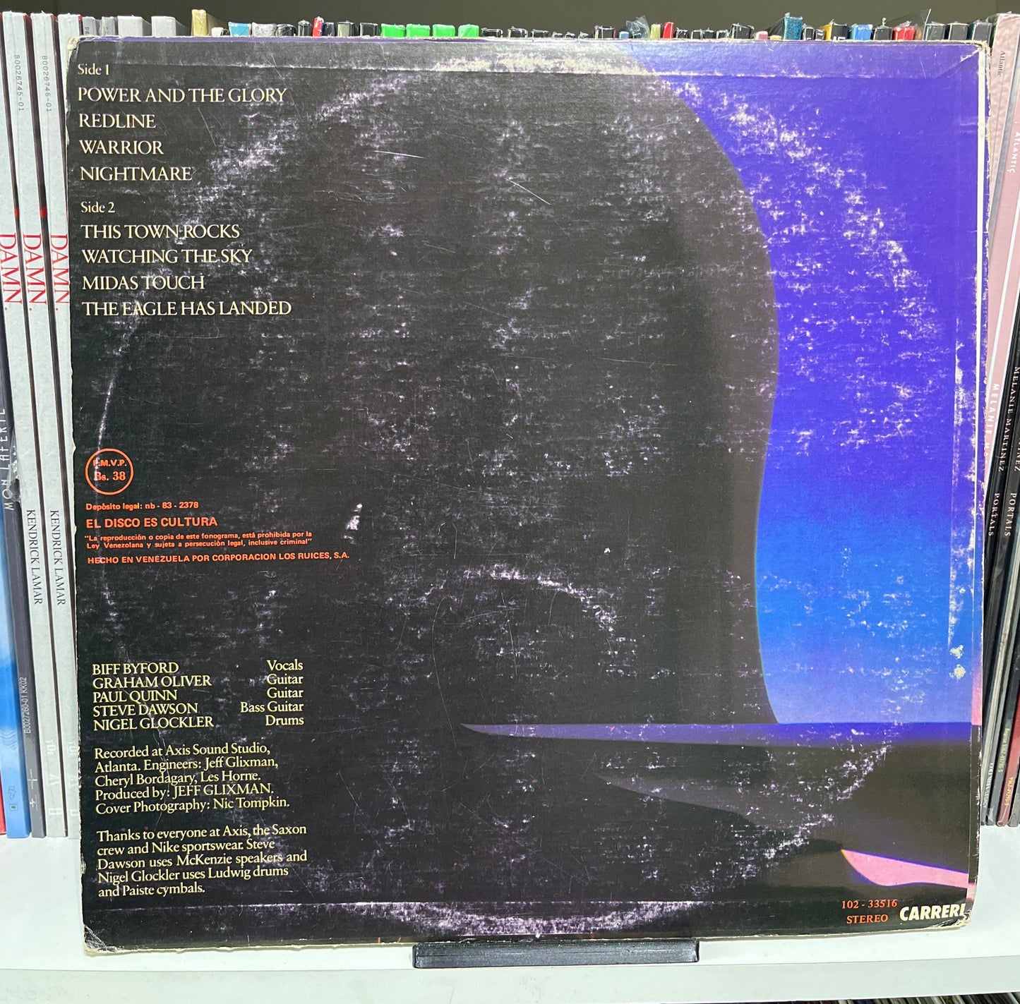 Saxon – Power & The Glory Vinilo de epoca