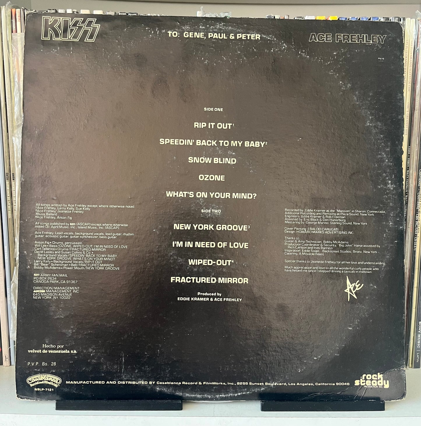 Kiss, Ace Frehley – Ace Frehley Vinilo de epoca