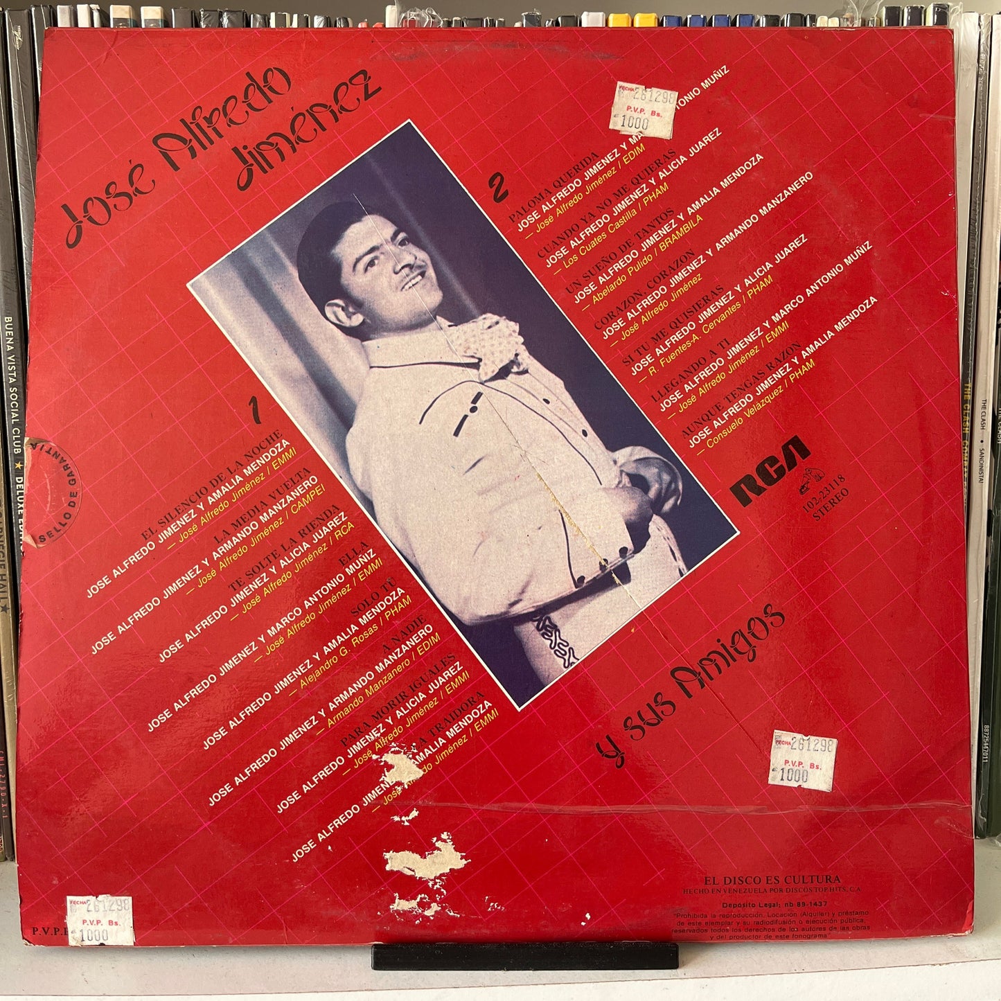 José Alfredo Jiménez – José Alfredo Jiménez y Sus Amigos Vinilo de epoca