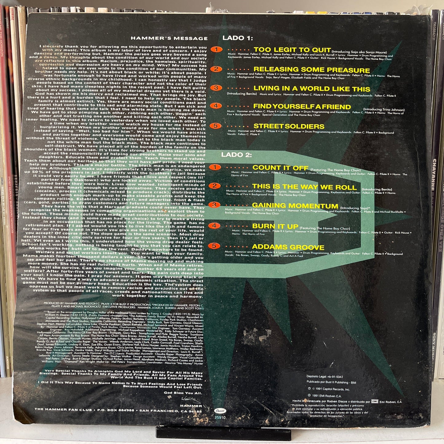 Hammer – Too Legit To Quit Vinilo de epoca