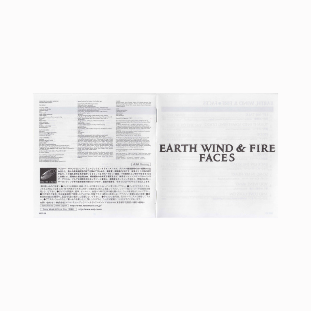 Earth, Wind & Fire – Faces CD Edicion Japones