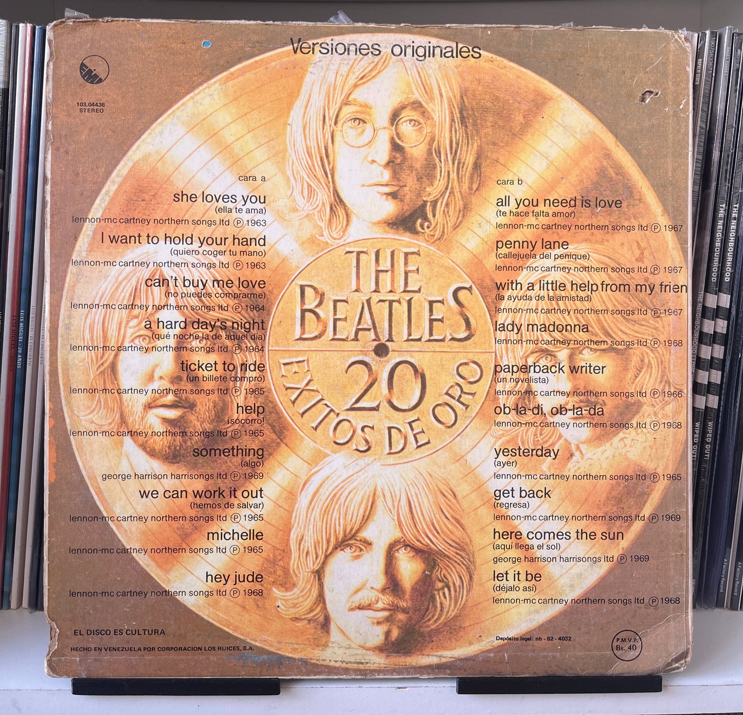 The Beatles – 20 Éxitos De Oro Vinilo de epoca