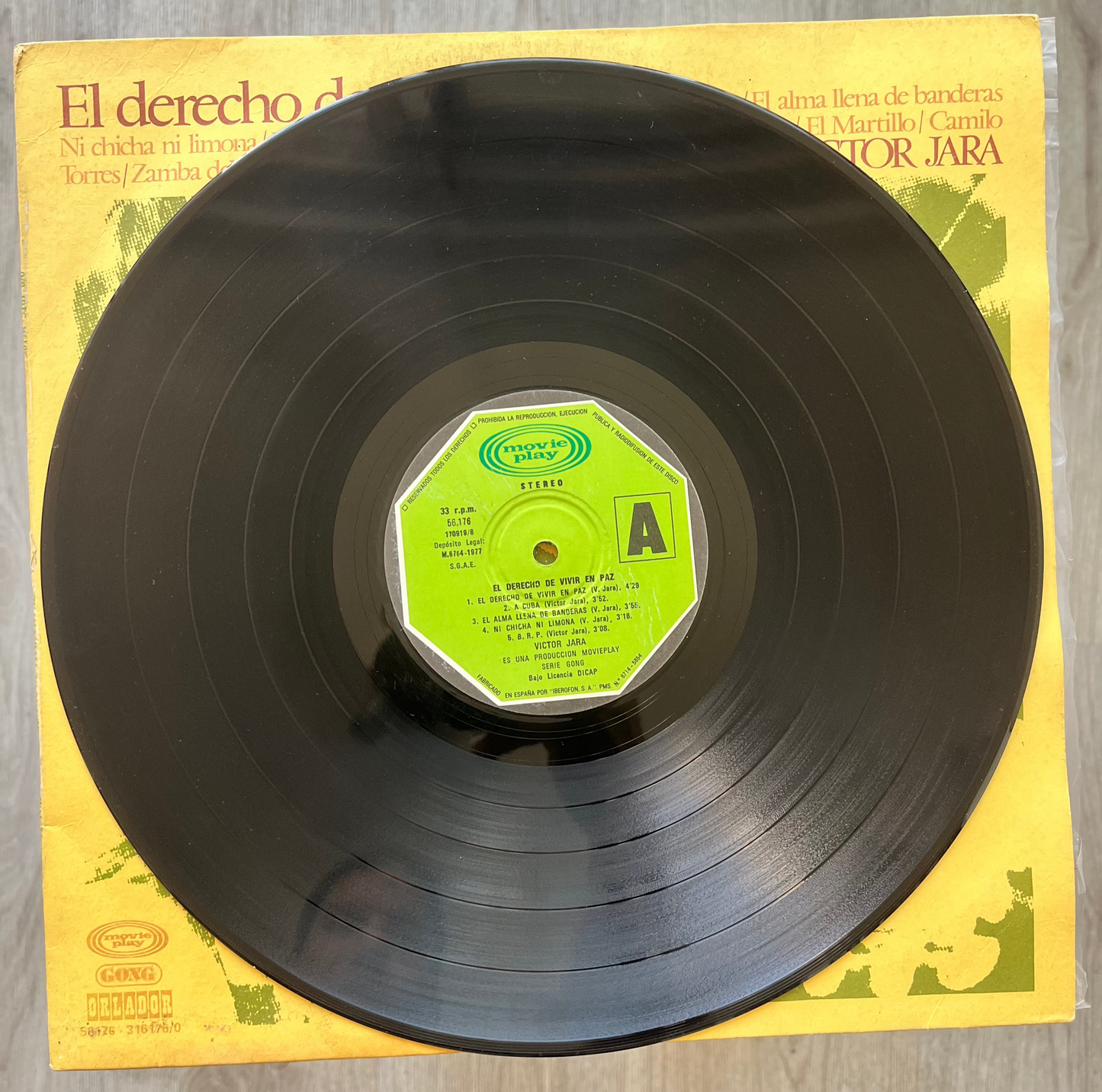 Victor Jara – El Derecho De Vivir En Paz Vinilo De epoca