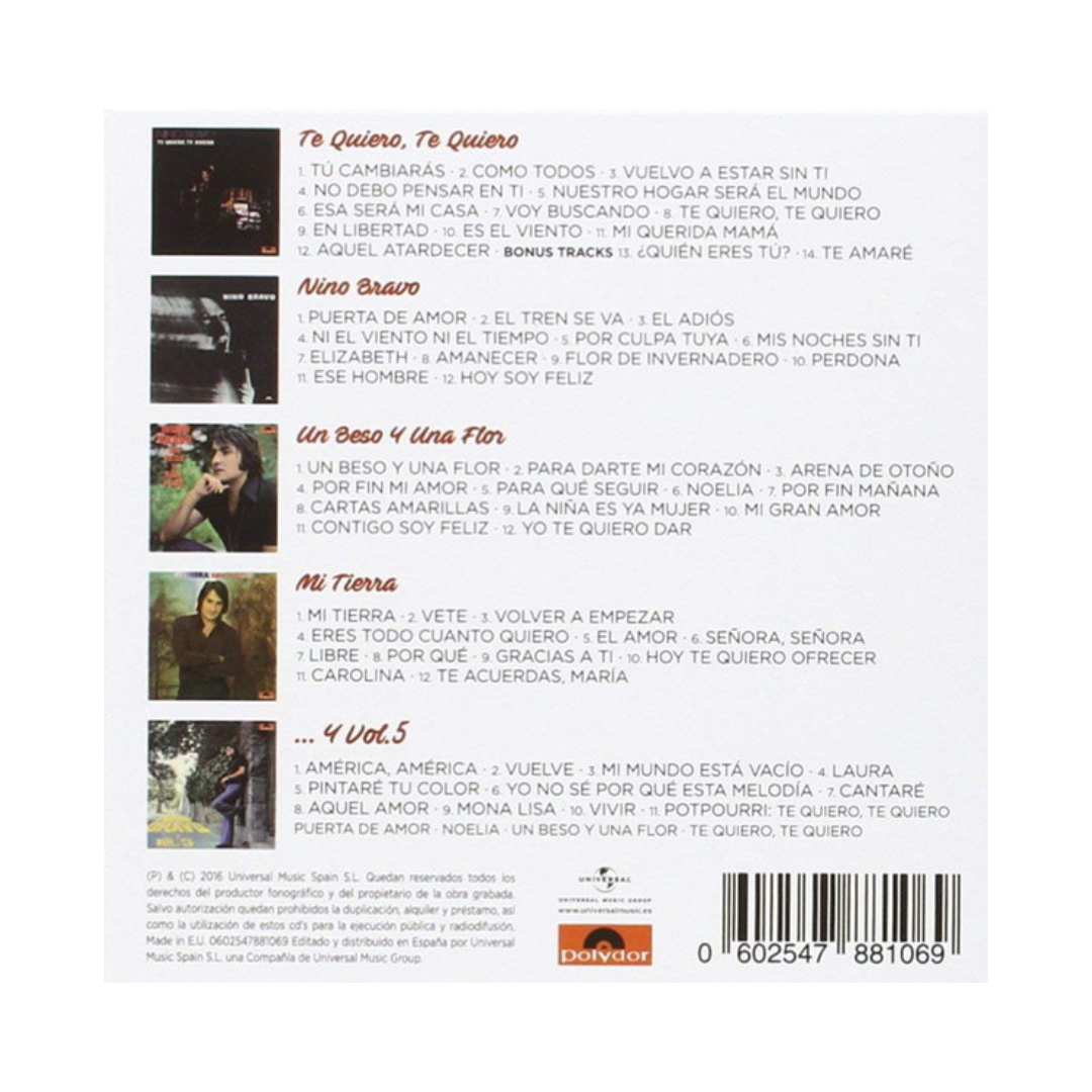 Nino Bravo Discografía Completa Box Set 6 CDs