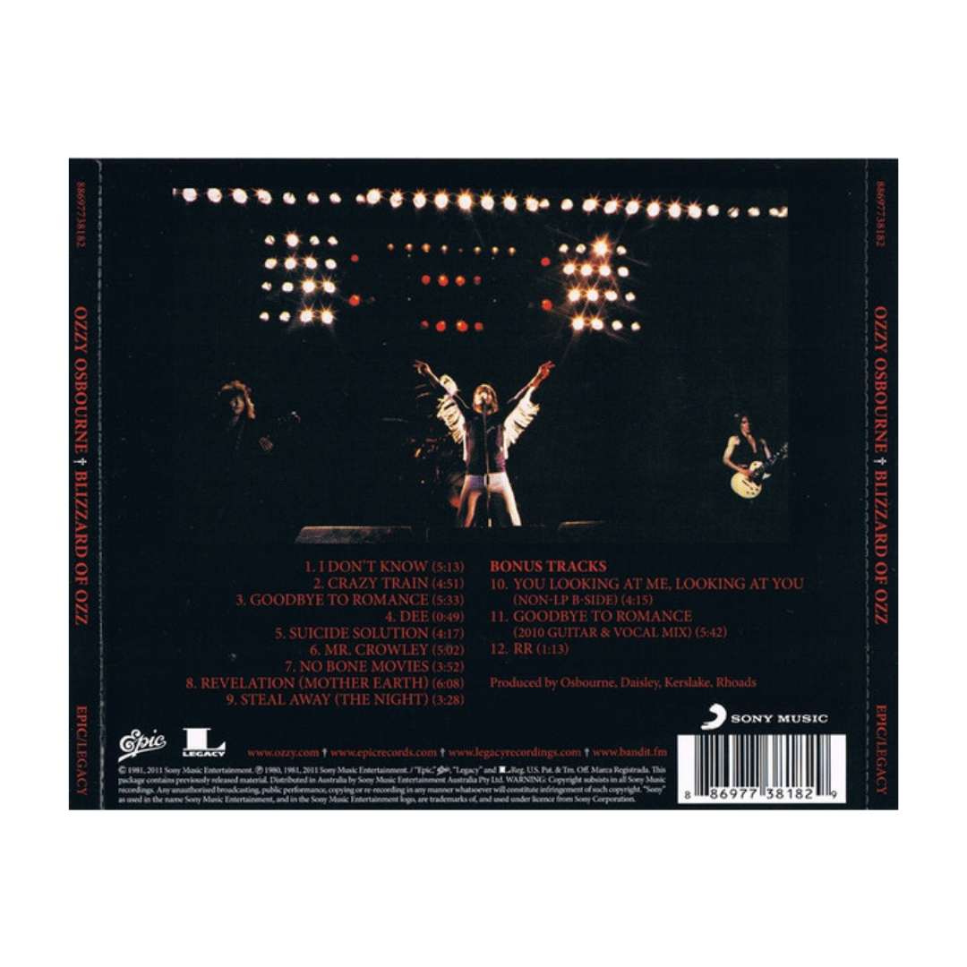 Ozzy Osbourne – Blizzard Of Ozz CD – The Viniloscl SPA