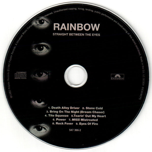 Rainbow – Straight Between The Eyes CD