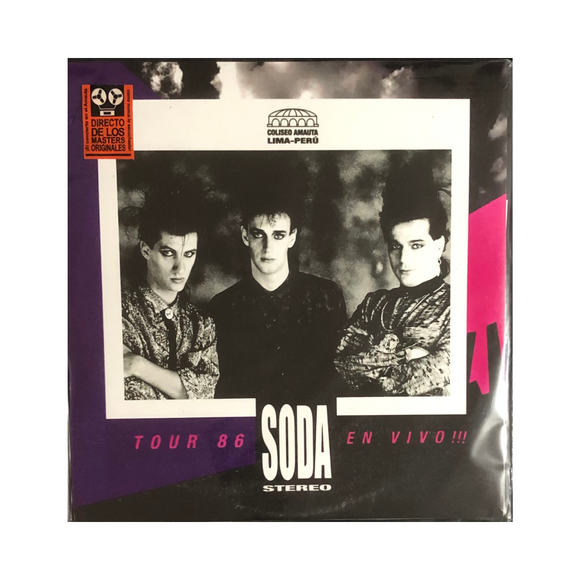 Soda Stereo – Coliseo Amauta, Lima-Perú Tour '86 En Vivo!!! Vinilo Edicion Limitada