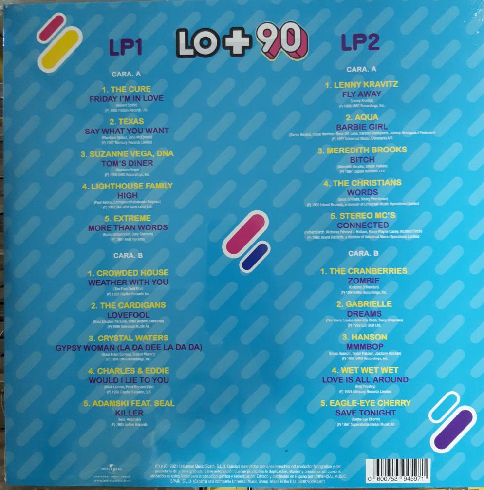 Varios – Lo + 90 Vol. 2 Vinilo