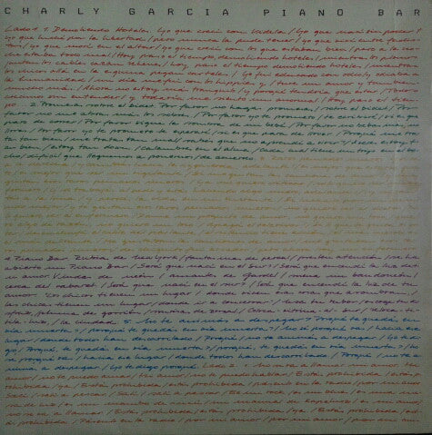 Charly Garcia – Piano Bar Vinilo
