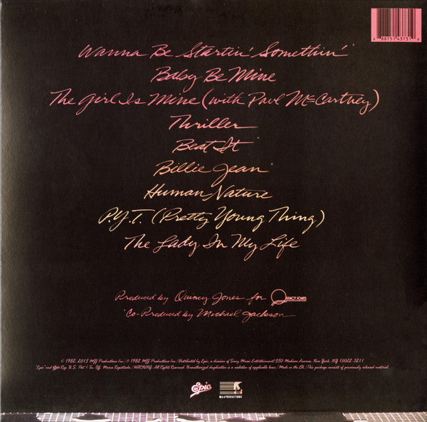 Michael Jackson – Thriller Vinilo