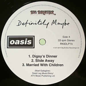 Oasis – Definitely Maybe Vinilo