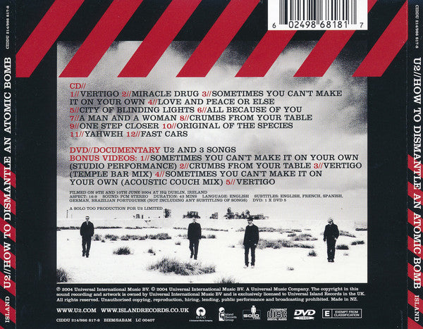 U2 – How To Dismantle An Atomic Bomb CD+DVD