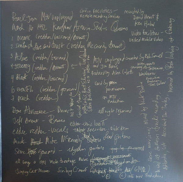 Pearl Jam – MTV Unplugged Vinilo