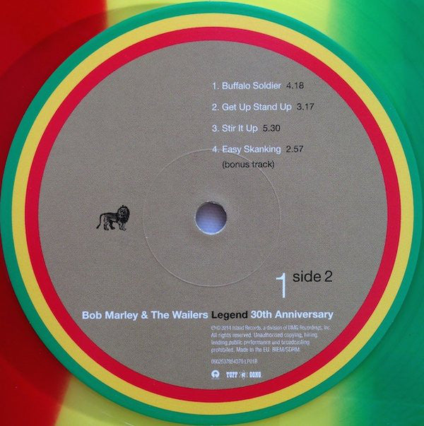 Bob Marley & The Wailers – Legend - The Best Of Bob Marley And The Wailers Vinilo