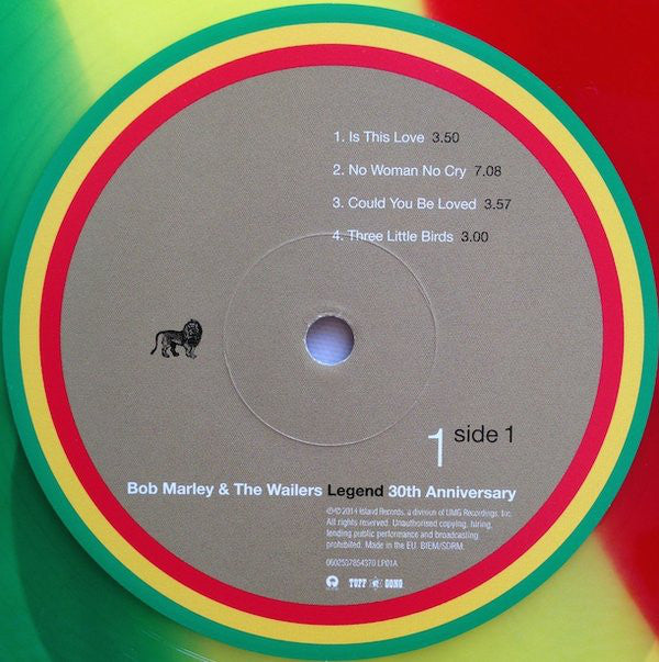 Bob Marley & The Wailers – Legend - The Best Of Bob Marley And The Wailers Vinilo