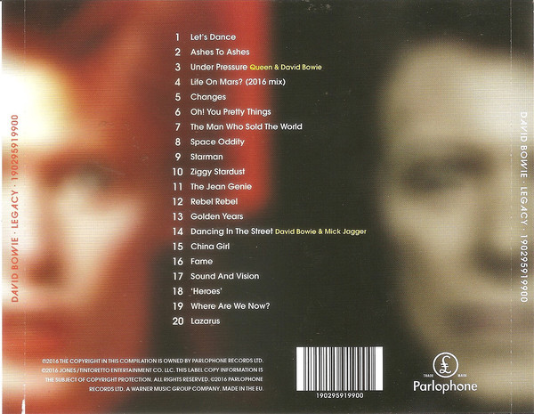 DAVID BOWIE - LEGACY CD
