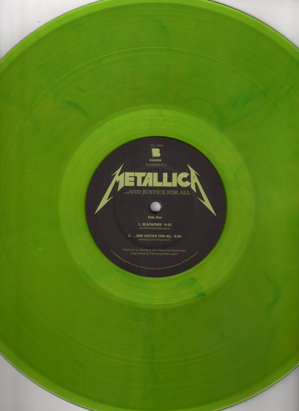 Metallica - And Justice For All (Edicion Limitada Vinilos Verdes) - –  The Viniloscl SPA