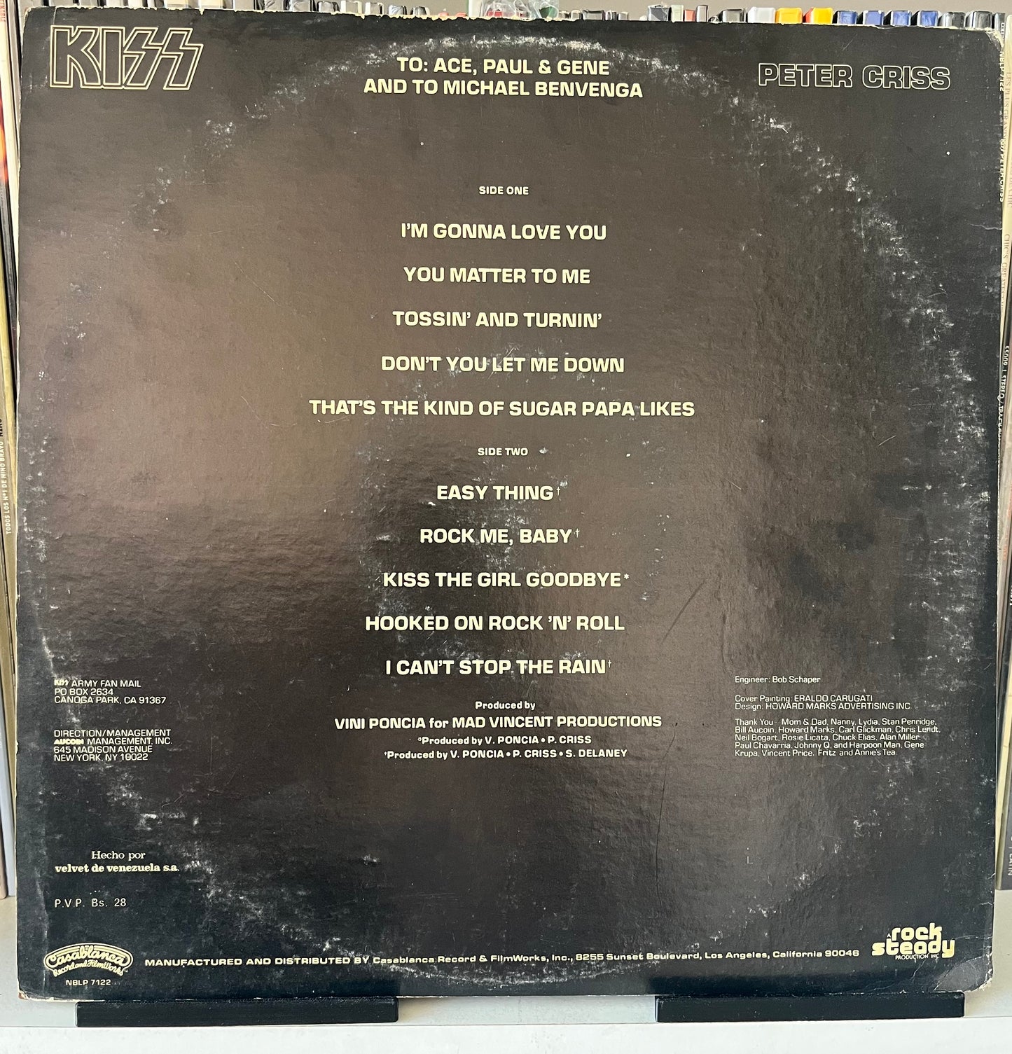 Kiss, Peter Criss – Peter Criss Vinilo de epoca