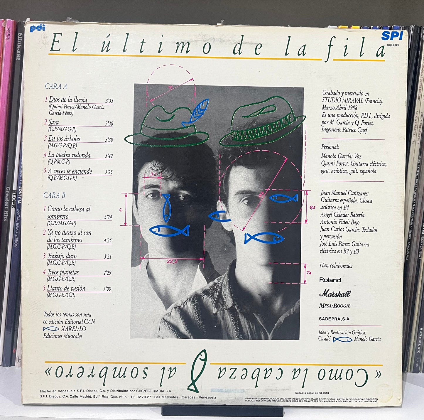 El Último De La Fila – Como La Cabeza Al Sombrero Vinilo de epoca