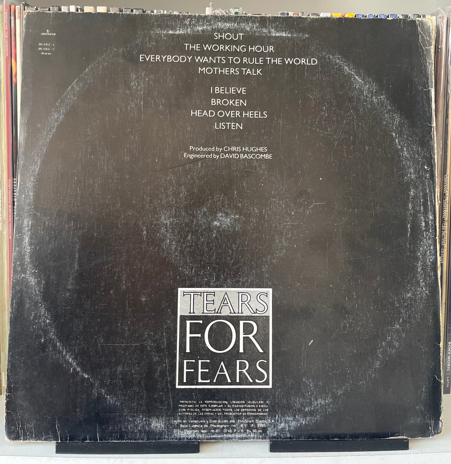 Tears For Fears – Songs From The Big Chair  Vinilo de Epoca