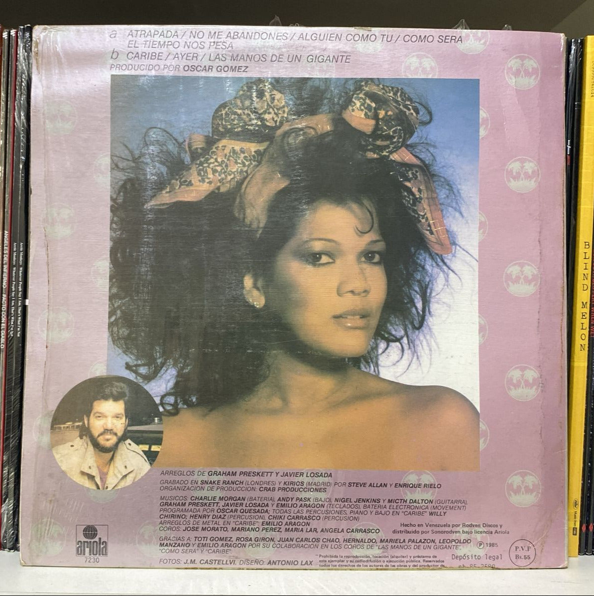 Angela Carrasco – Dama Del Caribe Vinilo de Época
