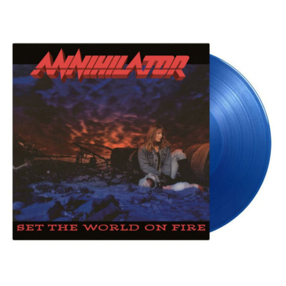Annihilator – Set The World On Fire Vinilo Azul