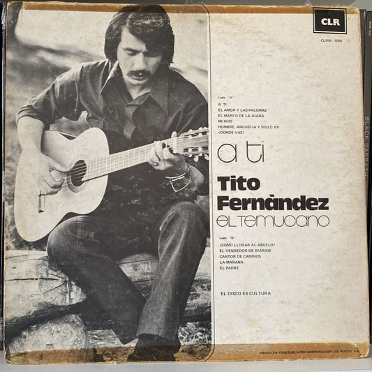 El Temucano Tito Fernández – A Ti Vinilo de Época