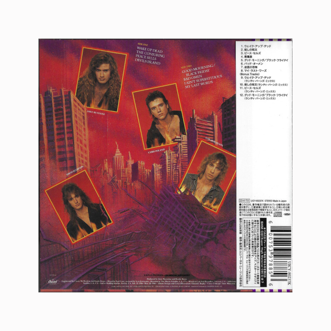 Megadeth – Peace Sells... But Who's Buying? CD Edicion Japones