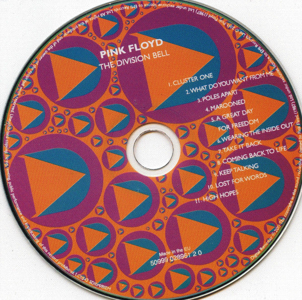 Pink Floyd ‎– The Division Bell CD