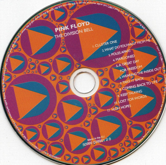 Pink Floyd ‎– The Division Bell CD
