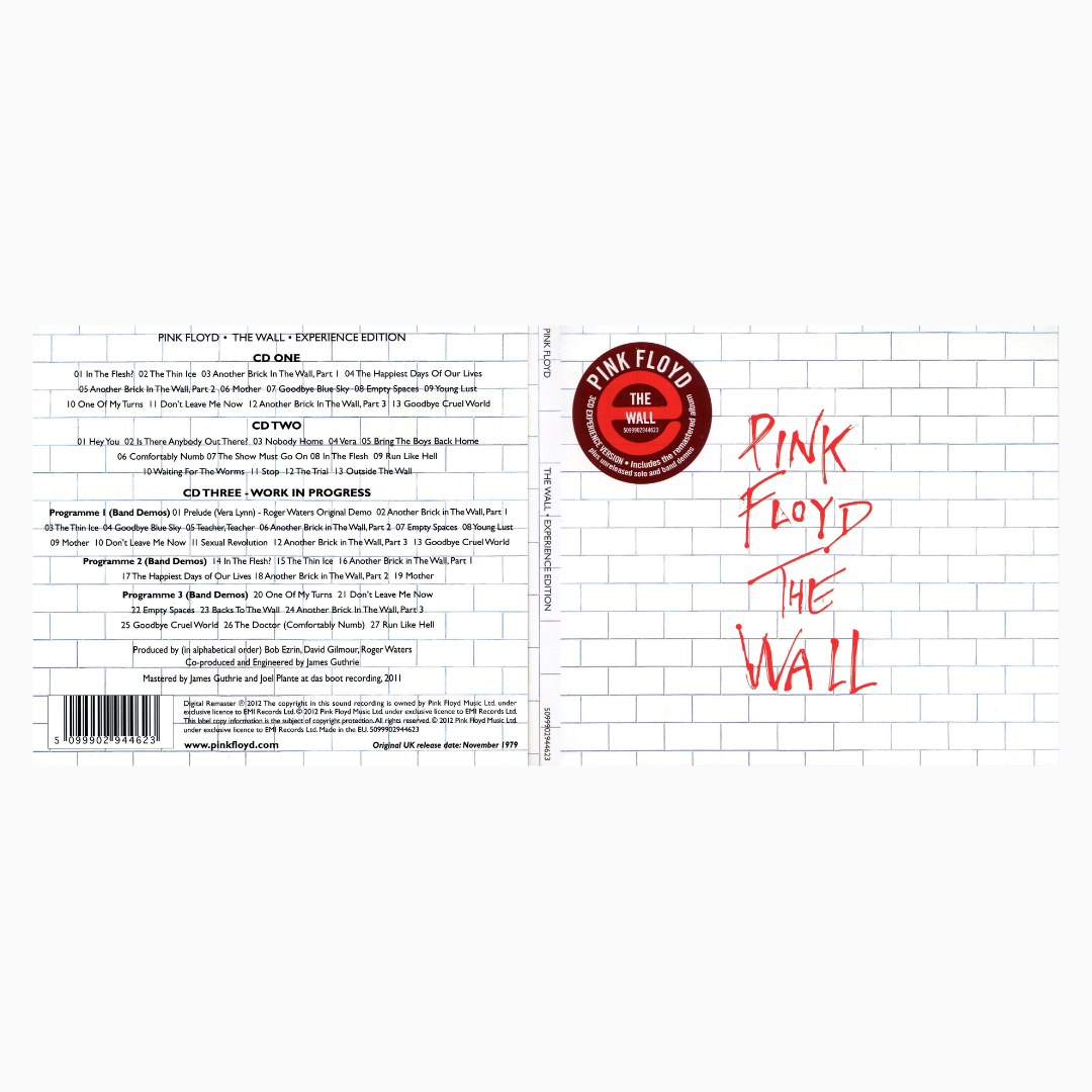 Pink Floyd The Wall • Experience Edition 3 CD edición limitada The