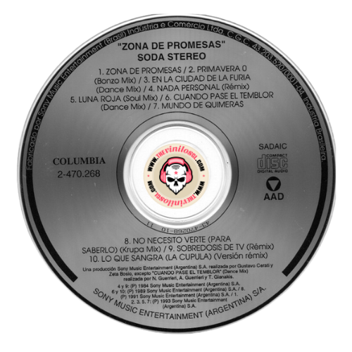 Soda Stereo – Zona De Promesas (Mixes 1984 - 1993) CD