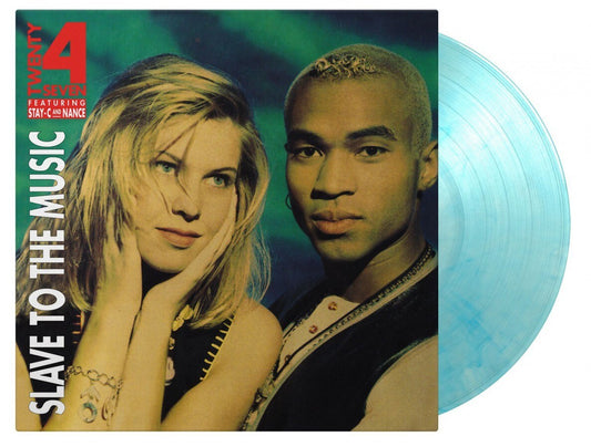 Twenty 4 Seven Featuring Stay-C And Nance – Slave To The Music Vinilo Crystal Clear & Blue Marble