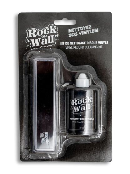 Kit de curatare vinyl rock on wall