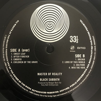 Black Sabbath ‎– Master Of Reality Vinilo