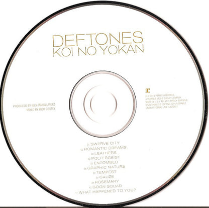 Deftones ‎– Koi No Yokan CD