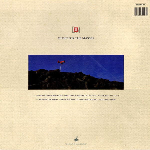 Depeche Mode ‎– Music For The Masses Vinilo
