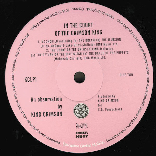 英、米2discs LP King Crimson The ReconstruKction Of Light