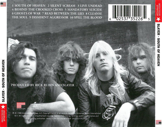 Slayer ‎– South Of Heaven CD