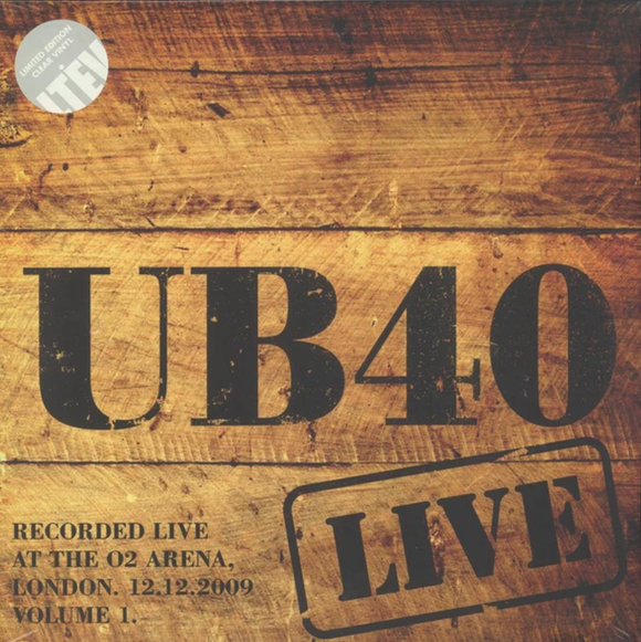 UB40 – Live At The O2 Arena London. 12.12.2009 Volume 1 Vinilo EDICION LIMITADA
