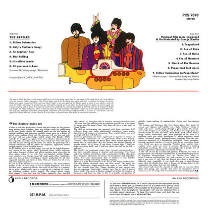 The Beatles ‎– Yellow Submarine Songtrack Vinilo